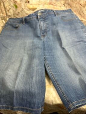 St. John’s Bay SZ 20W blue jean shorts 0406